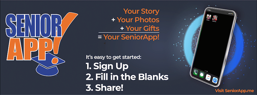 Publish your own SeniorApp with your photos and your graduation story – then share and save it to your home screen!